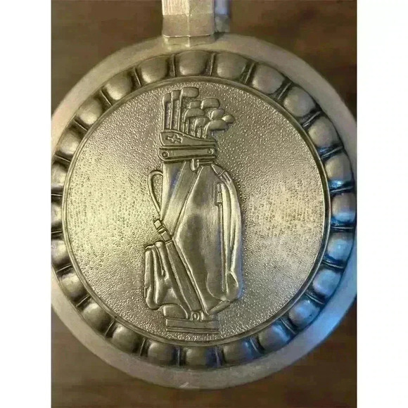 COPY - Vintage 1980s ALWE German Etched Beer Stein Golf Theme Pewter Lid - Picture 8 of 9